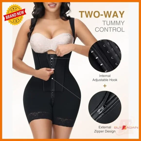 Full Body Shapewear Bodysuit Tummy Control Compression Post Surgery 3X-Large